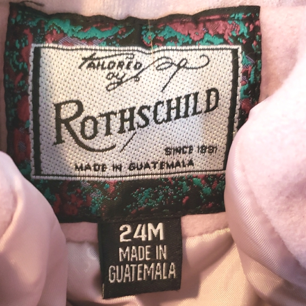 Rothschild Pink Hooded Girls Coat with Bows - Picture 2 of 7